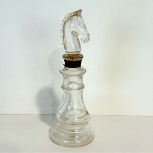 Mary Chess Perfume Knight Shaped Piece Glass Horse Head 1930s Perfume Bottle